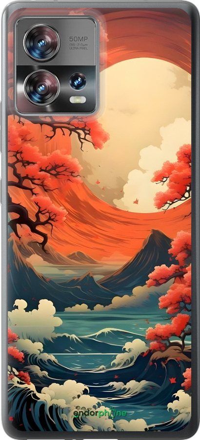 Силиконовый чехол Природа японии для Motorola Edge 30 Fusion 5G - 6327u-3198 изображение 