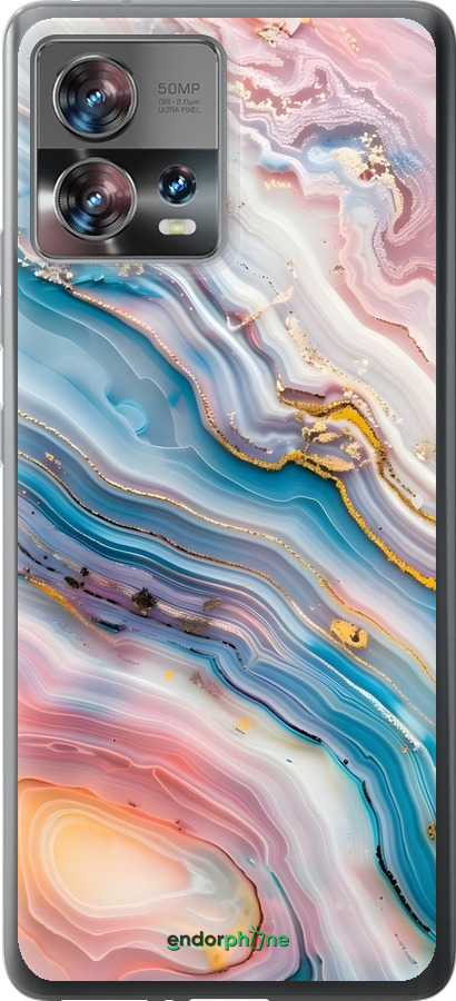 Силиконовый чехол Мрамор красивый для Motorola Edge 30 Fusion 5G - 6376u-3198 изображение 