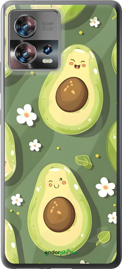 Силиконовый чехол Авокадо для Motorola Edge 30 Fusion 5G - 6380u-3198 изображение 