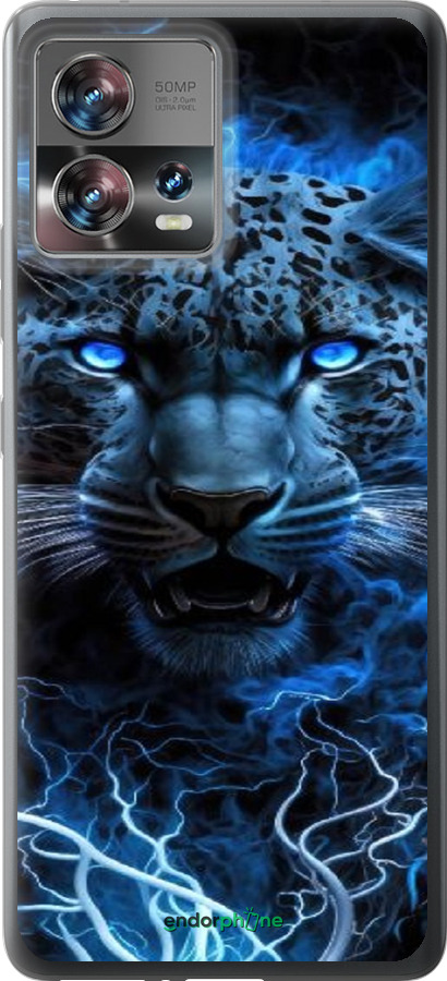 Силіконовий чехол Крижаний леопард для Motorola Edge 30 Fusion 5G - 6460u-3198 изображение 