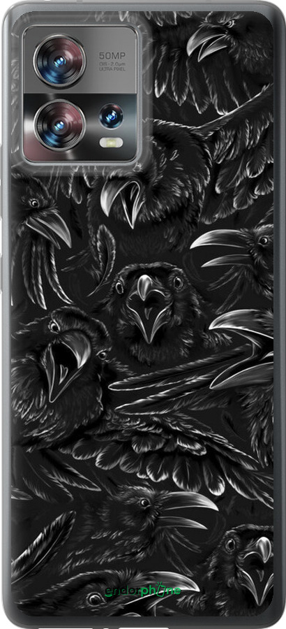 Силиконовый чехол Воронья ярость для Motorola Edge 30 Fusion 5G - 6474u-3198 изображение 