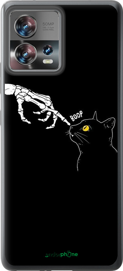 Силиконовый чехол Кошка для Motorola Edge 30 Fusion 5G - 6505u-3198 изображение 