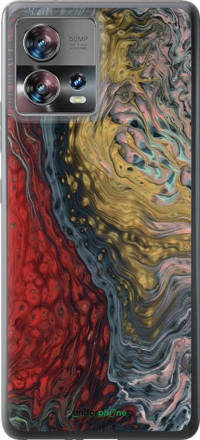 Силиконовый чехол С изображением абстрактной живописи для Motorola Edge 30 Fusion 5G - 6530u-3198 изображение 