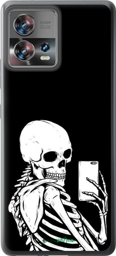 Силиконовый чехол Скелет делает Selfie для Motorola Edge 30 Fusion 5G - 6535u-3198 изображение 