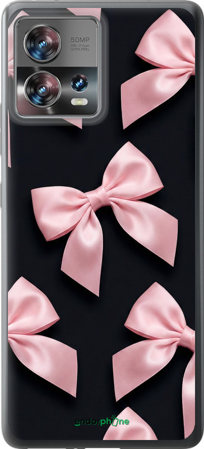 Силіконовий чехол Coquette Ribbons Dark Coquette для Motorola Edge 30 Fusion 5G - 6767u-3198 изображение 