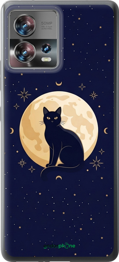 Силиконовый чехол Cute Cat Celestial/Witchy для Motorola Edge 30 Fusion 5G - 6787u-3198 изображение 