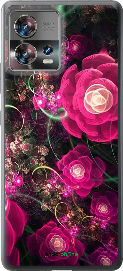 Силиконовый чехол Абстрактные цветы 3 для Motorola Edge 30 Fusion 5G - 850u-3198 изображение 