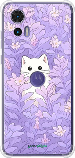 Силикон с усиленными углами чехол Котик в цветах для Motorola Edge 30 Neo - 6390sp-3256 изображение 