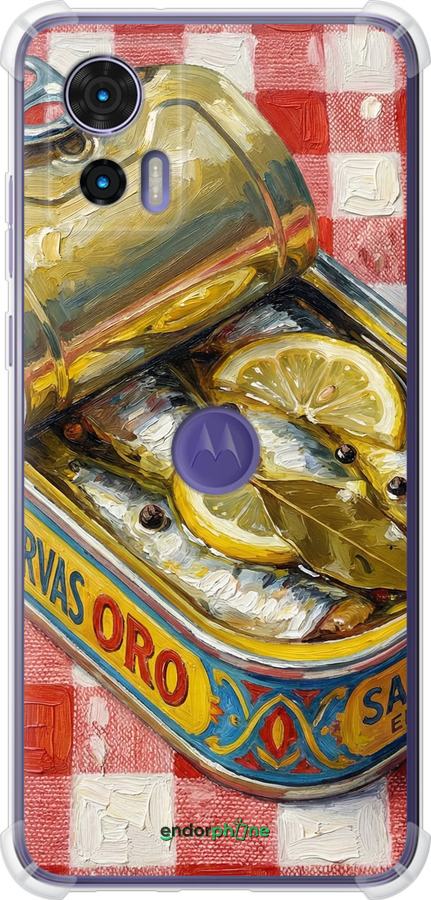 Силіконовий протиударний с посиленими кутами чехол Vintage Sardine Tin Phone для Motorola Edge 30 Neo - 6772sp-3256 изображение 