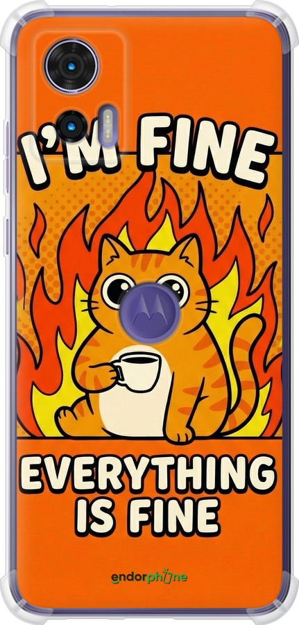 Силіконовий протиударний с посиленими кутами чехол Funny Cat для Motorola Edge 30 Neo - 6786sp-3256 изображение 