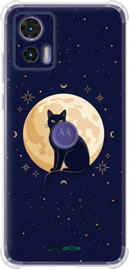 Силіконовий протиударний с посиленими кутами чехол Cute Cat Celestial/Witchy для Motorola Edge 30 Neo - 6787sp-3256 изображение 
