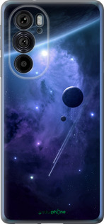 Силиконовый чехол Планеты в синем космосе для Motorola Edge 30 Pro - 171u-2826 изображение 