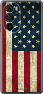 Силиконовый чехол Флаг США для Motorola Edge 30 Pro - 395u-2826 изображение 