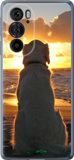 Силиконовый чехол Закат и собака для Motorola Edge 30 Pro - 3966u-2826 изображение 