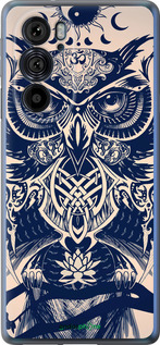 Силиконовый чехол Узорчатая сова для Motorola Edge 30 Pro - 4000u-2826 изображение 
