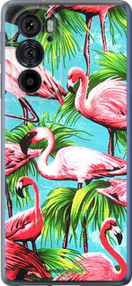 Силиконовый чехол Tropical background для Motorola Edge 30 Pro - 4016u-2826 изображение 