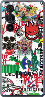 Силіконовий чехол Many different logos для Motorola Edge 30 Pro - 4022u-2826 изображение 