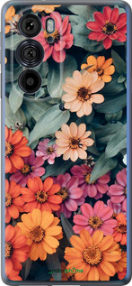 Силиконовый чехол Beauty flowers для Motorola Edge 30 Pro - 4050u-2826 изображение 