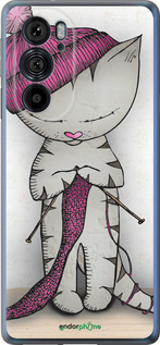 Силиконовый чехол Кошка рукодельница для Motorola Edge 30 Pro - 4056u-2826 изображение 