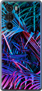 Силиконовый чехол Папоротник под ультрафиолетом для Motorola Edge 30 Pro - 4069u-2826 изображение 