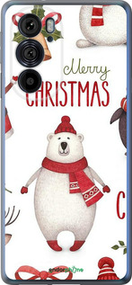 Силиконовый чехол Merry Christmas для Motorola Edge 30 Pro - 4106u-2826 изображение 