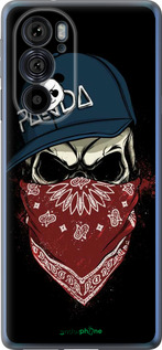 Силиконовый чехол Череп в кепке для Motorola Edge 30 Pro - 4127u-2826 изображение 