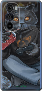 Силіконовий чехол gamer cat для Motorola Edge 30 Pro - 4140u-2826 изображение 