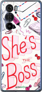 Силиконовый чехол she's the  boss для Motorola Edge 30 Pro - 4254u-2826 изображение 
