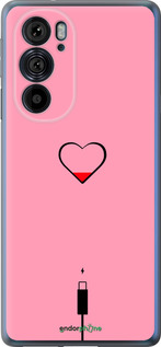 Силиконовый чехол Подзарядка сердца1 для Motorola Edge 30 Pro - 4275u-2826 изображение 