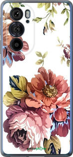 Силиконовый чехол Vintage flowers для Motorola Edge 30 Pro - 4333u-2826 изображение 