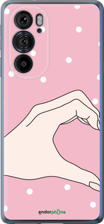 Силиконовый чехол Половинка сердца для Motorola Edge 30 Pro - 4340u-2826 изображение 