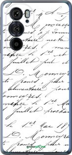 Силиконовый чехол Прописной шрифт для Motorola Edge 30 Pro - 4475u-2826 изображение 