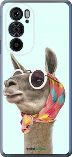 Силиконовый чехол Модная лама для Motorola Edge 30 Pro - 4479u-2826 изображение 