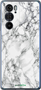 Силиконовый чехол Мрамор белый для Motorola Edge 30 Pro - 4480u-2826 изображение 