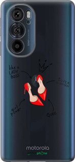 Силиконовый чехол Женщина для Motorola Edge 30 Pro - 4599u-2826 изображение 