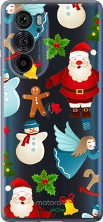 Силиконовый чехол Новогодний 1 для Motorola Edge 30 Pro - 4614u-2826 изображение 