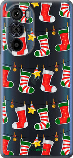 Силиконовый чехол Новогодний 9 для Motorola Edge 30 Pro - 4622u-2826 изображение 