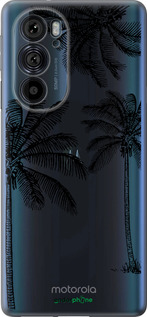 Силиконовый чехол Пальмы1 для Motorola Edge 30 Pro - 4634u-2826 изображение 