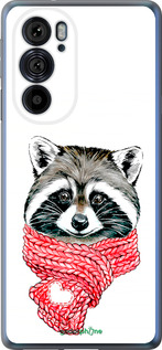 Силиконовый чехол Енот в шарфе для Motorola Edge 30 Pro - 4688u-2826 изображение 