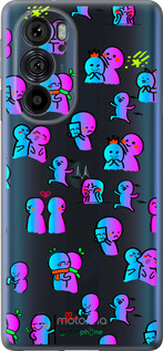 Силиконовый чехол Эмоции для Motorola Edge 30 Pro - 4736u-2826 изображение 