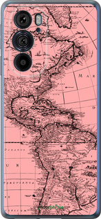 Силиконовый чехол Карта для Motorola Edge 30 Pro - 4794u-2826 изображение 