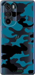 Силиконовый чехол Камуфляж прозрачный фон для Motorola Edge 30 Pro - 4877u-2826 изображение 