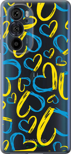 Силиконовый чехол Сердца UA для Motorola Edge 30 Pro - 5292u-2826 изображение 