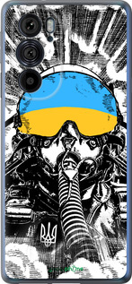 Силиконовый чехол Призрак Киева v3 для Motorola Edge 30 Pro - 5307u-2826 изображение 