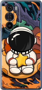 Силиконовый чехол Астронавт и звезда для Motorola Edge 30 Pro - 5326u-2826 изображение 