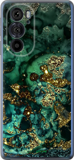 Силиконовый чехол Мрамор золото богатство для Motorola Edge 30 Pro - 5419u-2826 изображение 