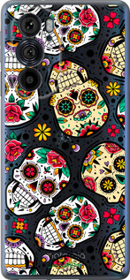 Силіконовий чехол Черепи для Motorola Edge 30 Pro - 5471u-2826 изображение 