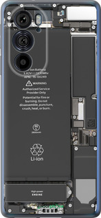 Силиконовый чехол Детали смартфона для Motorola Edge 30 Pro - 5487u-2826 изображение 