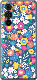 Силиконовый чехол Цветочный фон v4 для Motorola Edge 30 Pro - 5494u-2826 изображение 