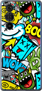 Силиконовый чехол Стикеры v4 для Motorola Edge 30 Pro - 5508u-2826 изображение 